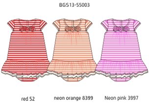 Платье для девочек (BGS13-55003)