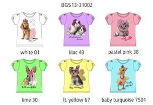 Футболка для девочек (BGS13-31002)