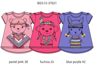 Футболка для девочек (BGS13-37021)