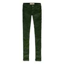 Зеленые вельветовые  джинсы