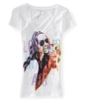 love is in the air girl v-neck graphic t