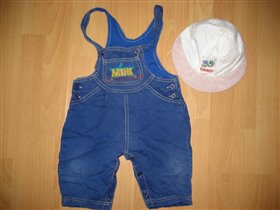 Полукомбенизон 6/12мес+панама, 100р