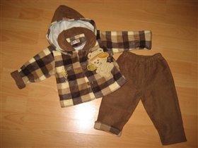 Флисовый костюмчик, на 74см, 300р