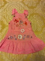 Срафан розовый с поясом,р 2-3г, 400 руб