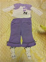 Комплект:кофточка+штаны, 90 см, 400 руб