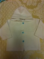 кофточка к сарафану голубому, велюр