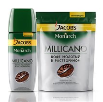 Кофе Jacobs Monarch Millicano – 'молотый в растворимом'
