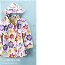 KIDS HEADQUARTERS Girls' Floral Raincoat , р 6 