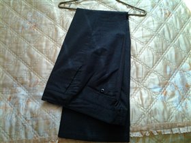 брюки золла 44 т.-серые прямые
