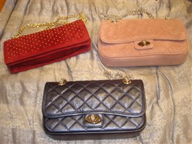 Сумочка синий металлик