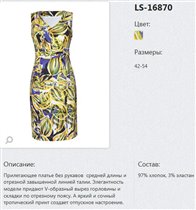 Платье тропики 