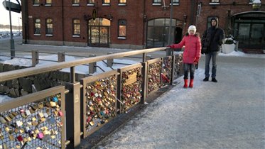 Хельсинки, мост любви