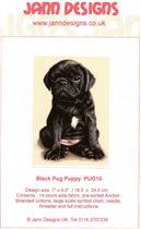 щенок черного мопса