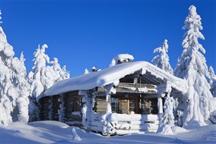 Коттедж в снегу