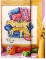 голдены в кресле