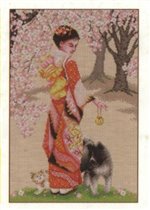 Японка и собака