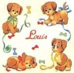 4 щенка с косточками