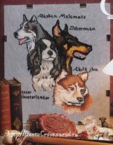 Doberman, laika e spaniel