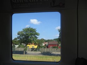 Швеция в окошке метро