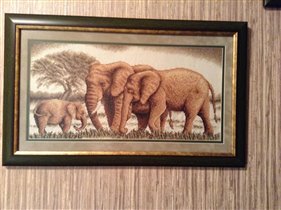 Слоны в интерьера. Великолепное семейство 