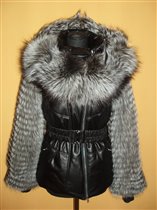 Харизма теплая кожанная куртка на 42-44 24000