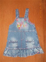 Джинсовый сарафан  рост 98-104