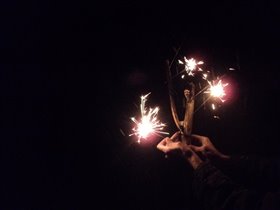 Бенгальские огни на Новый год