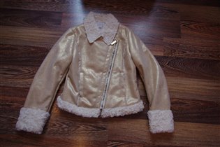 куртака дубленка золотисная-италия-116-2000