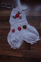 комбез с шортами с вышивкой -104-300