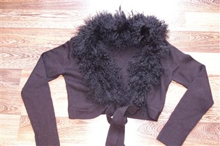 болеро с натуральным мехом-44/46-2000