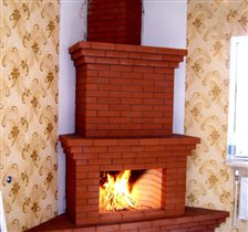 камин угловой
