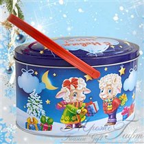 Овальчик, 'С Новым годом', жесть, 500 гр., 300 руб