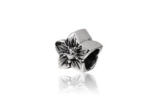 Pandora style,серебро, цветок 220р.