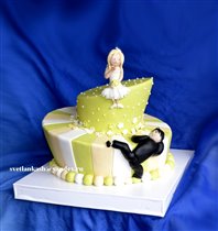 Качающийся свадебный торт 