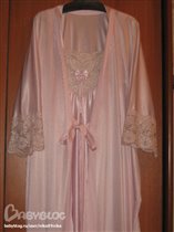 Пенюар б/у, цвет-пепел розы экв.1500