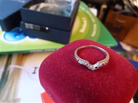 кольцо радированное серебро