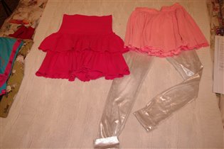 лосинки+2 юбочки трикотажных-128-300