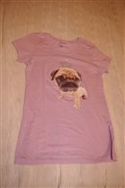 футболка сереневая с собачкой-М-600