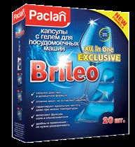 Paclan Brileo Exclusive - средство для посудомоечных машин 3 в 1