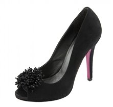 Туфли открытые черный текстиль женские 37 размер  