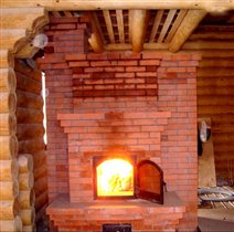 Печь с камином