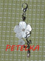 Mother of Pearl Scissors Fob