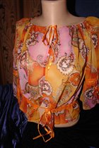 шифон блуза оранж