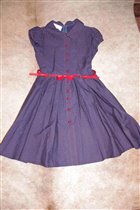 платье в горошек с пояском-128-400