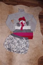 свитер майораль+юбка баллон руба куори-122-500