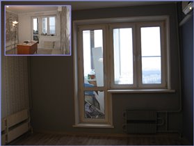 Обновление комнаты с балконом (кабинет)