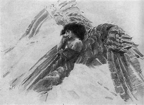 Михаил Врубель - Демон летящий 1891