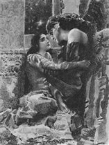 Михаил Врубель - Свидание Тамары и Демона 1891