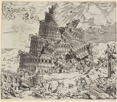 Cornelis Anthonisz - The fall of the tower 1547
