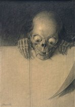 Julien Adolphe Duvocelle - Ogling Skull 1904